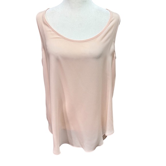 Banana Republic Tops - Banana‎ Republic Womens Small Blush Crossover Tulip Back Sleeveless Blouse #975